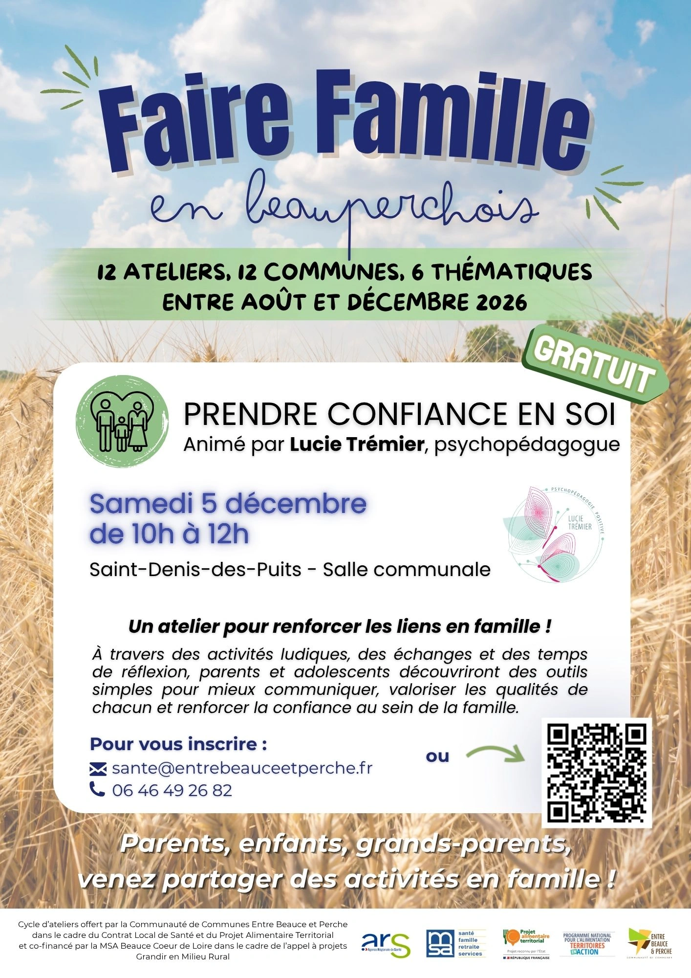 Atelier "Faire Famille en Beauperchois" : Prendre confiance en soi