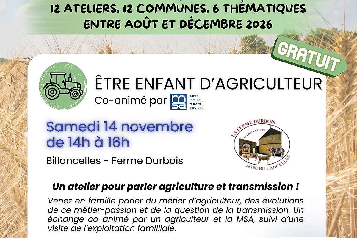 Atelier "Faire Famille en Beauperchois" : Être enfant d'agriculteur
