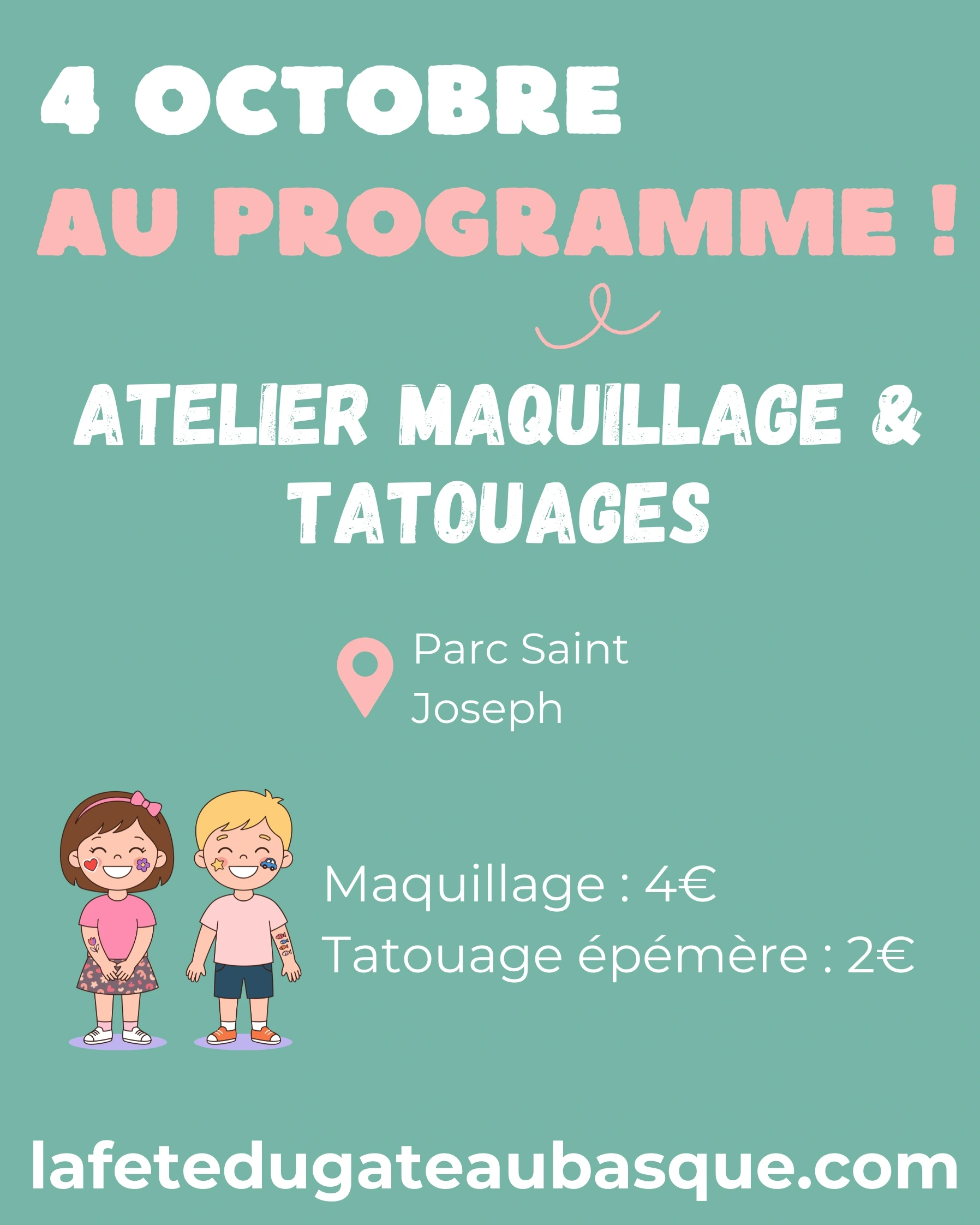 Ateliers de maquillage - Fête du gâteau basque