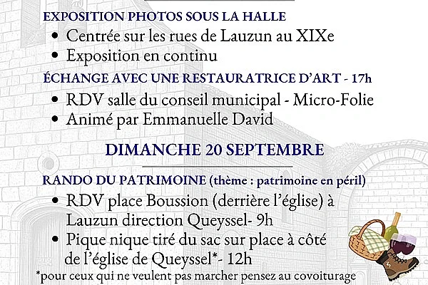 Journées Européennes du Patrimoine : Randonnée et causeries à Queyssel