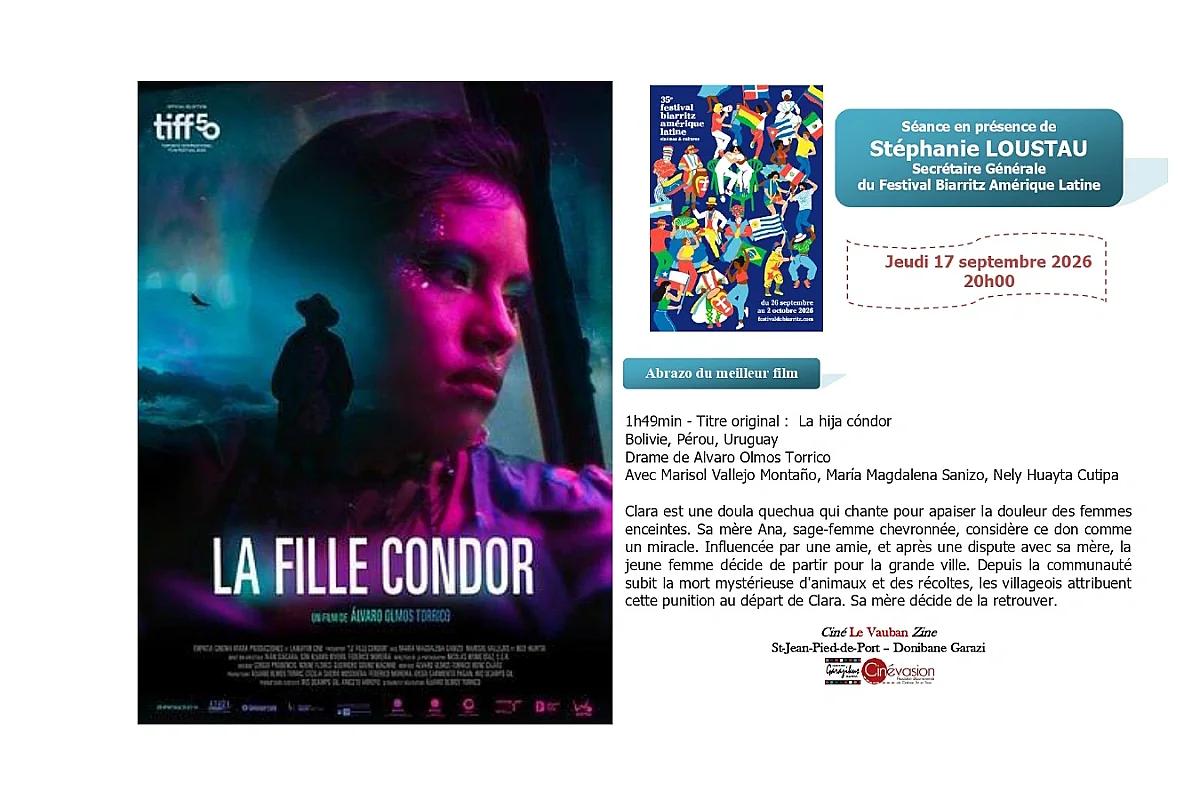 Ciné rencontre "La fille condor" avec la secrétaire générale du Festival Biarritz Amérique Latine