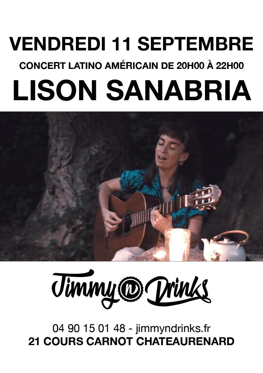 Concert "Lison Sanabria" chez Jimmy n Drinks