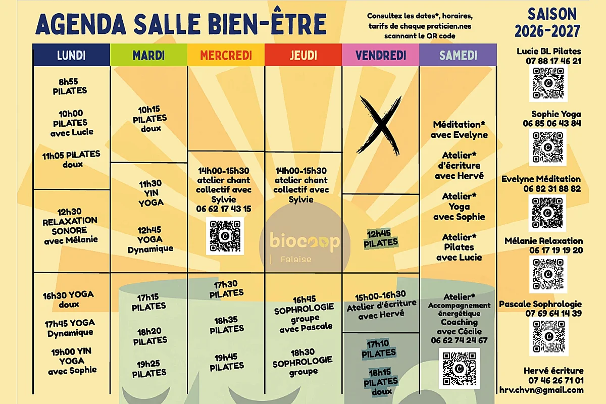 Découverte de la salle bien-être et de ses activités à Biocop Falaise