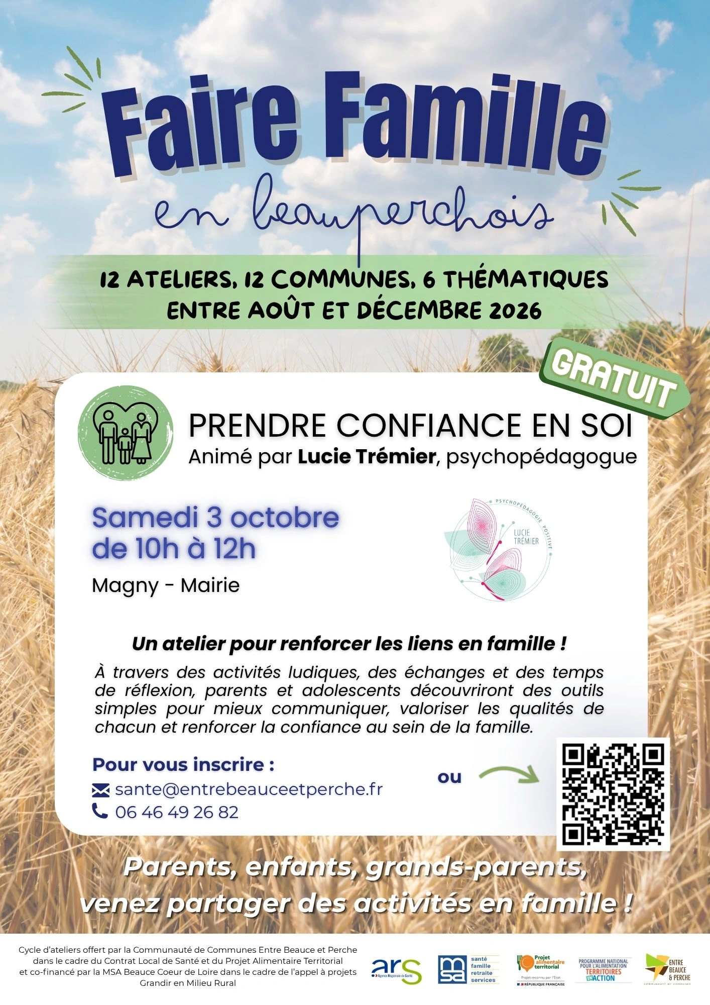 Atelier "Faire Famille en Beauperchois" : Prendre confiance en soi