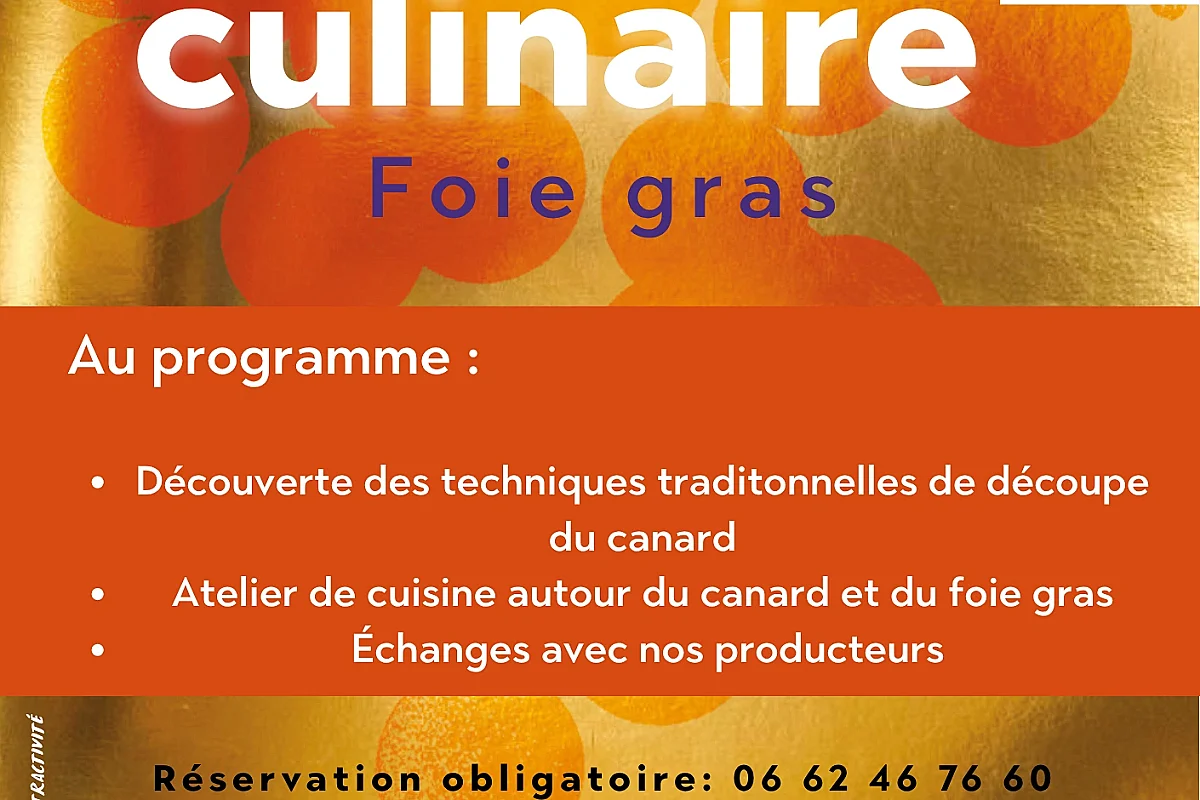Atelier de découpe du canard et cours de cuisine par Benoît - Les Automnales du foie gras
