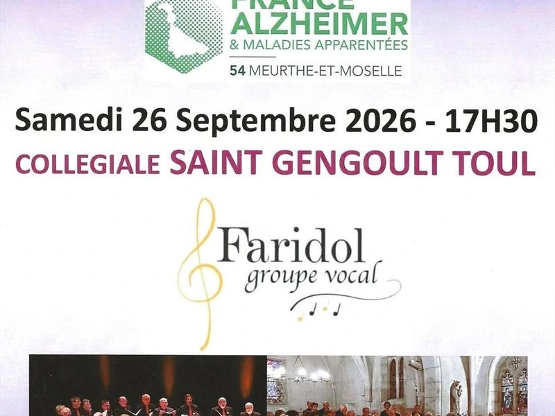 Concert caritatif - Groupe vocal Faridol - Collégiale Saint-Gengoult