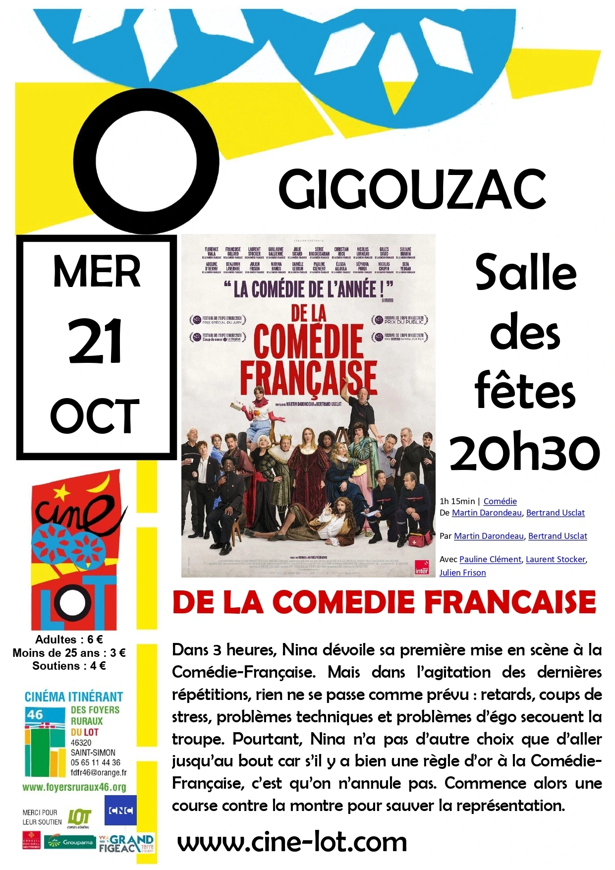 Ciné-Lot : "De la comédie française"