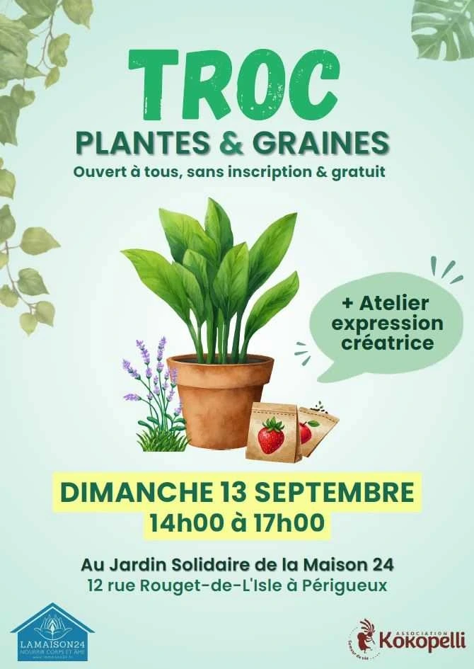 Trocs de plantes et atelier artistique