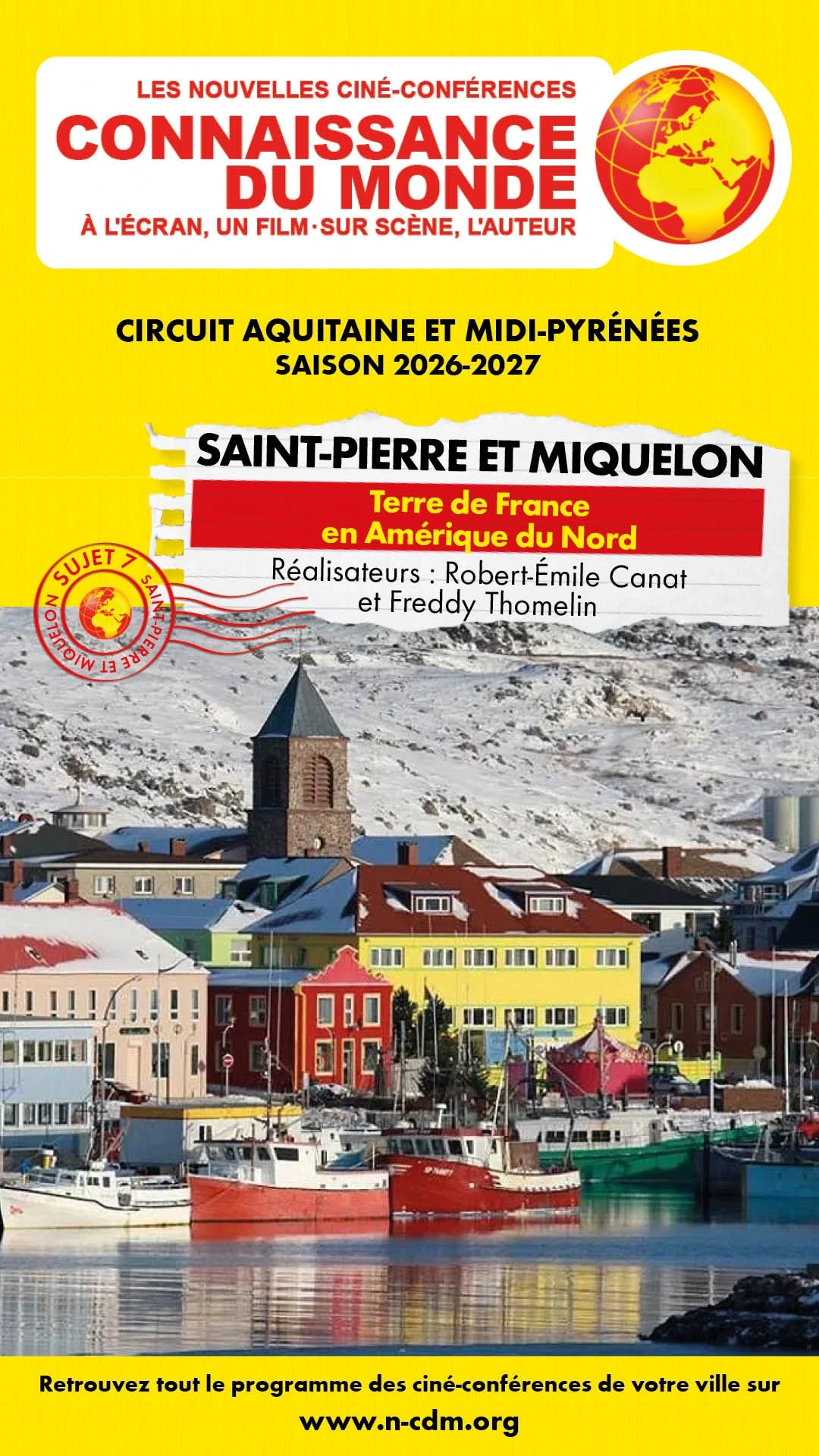Ciné-conférence Connaissance du monde - Saint-Pierre et Miquelon