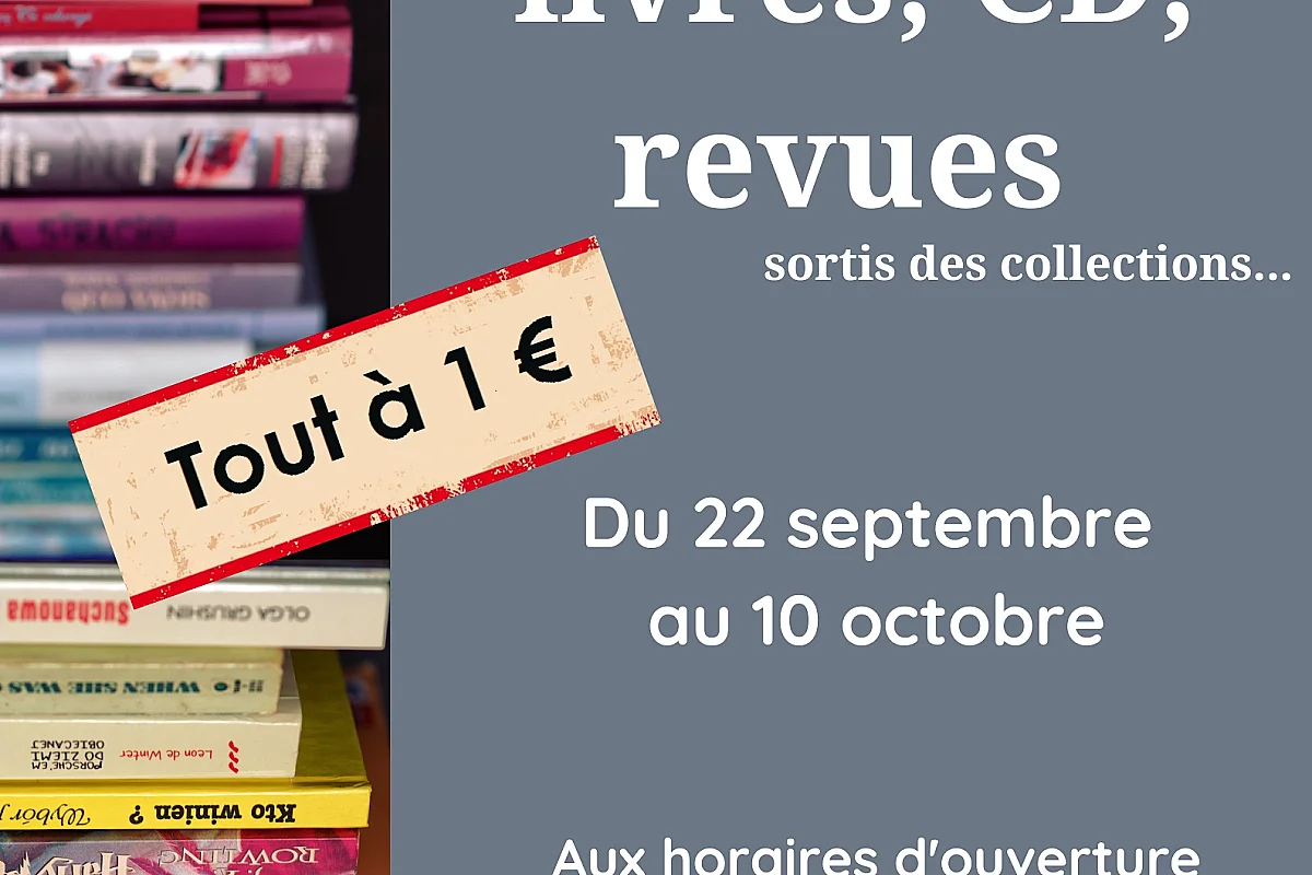 Vente de livres, Cd, revues sortis des collections