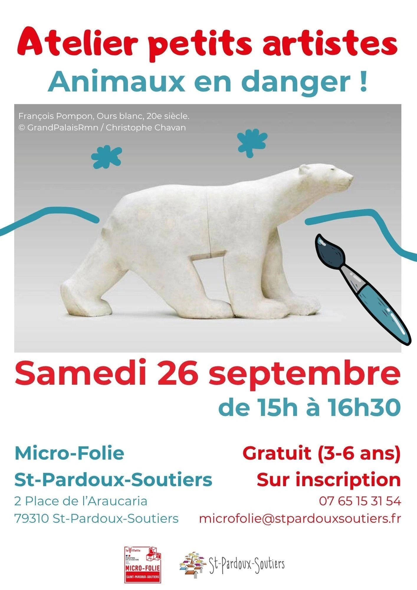 Micro-Folie : Atelier petits artistes "Animaux en danger"
