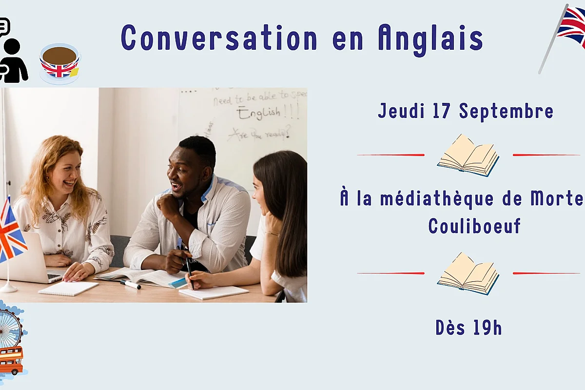 Conversation anglaise à la médiathèque de Morteaux-Couliboeuf