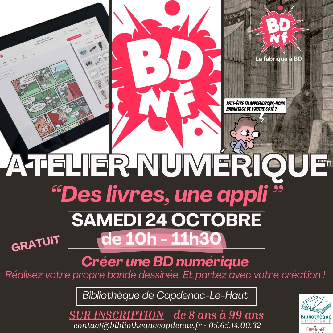 Atelier numérique  «Des Livres, une Appli»