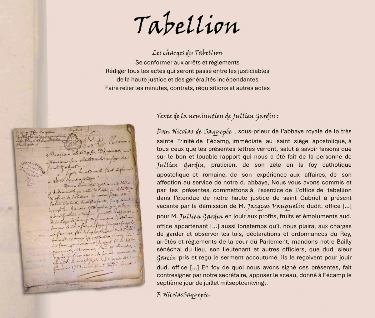 Exposition "La justice au Prieuré"