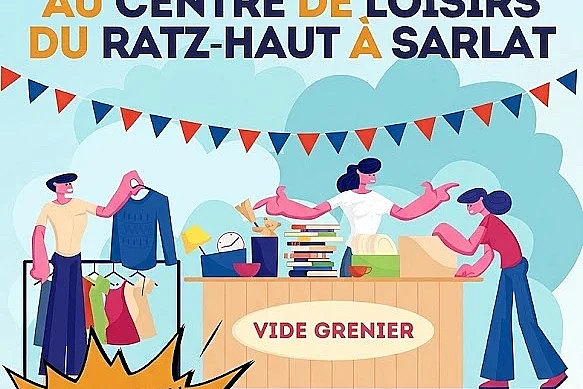 Vide Grenier au Centre de Loisirs du Ratz-Haut à Sarlat