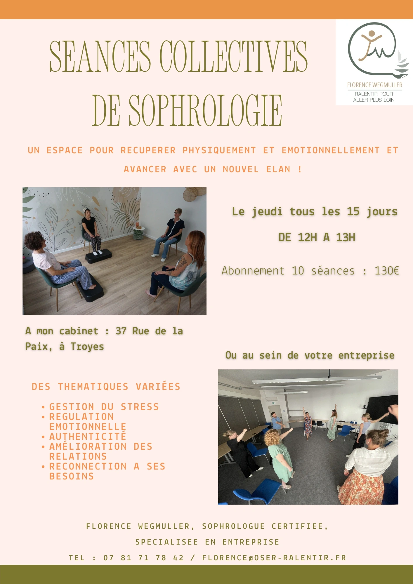 Séance collective de sophrologie