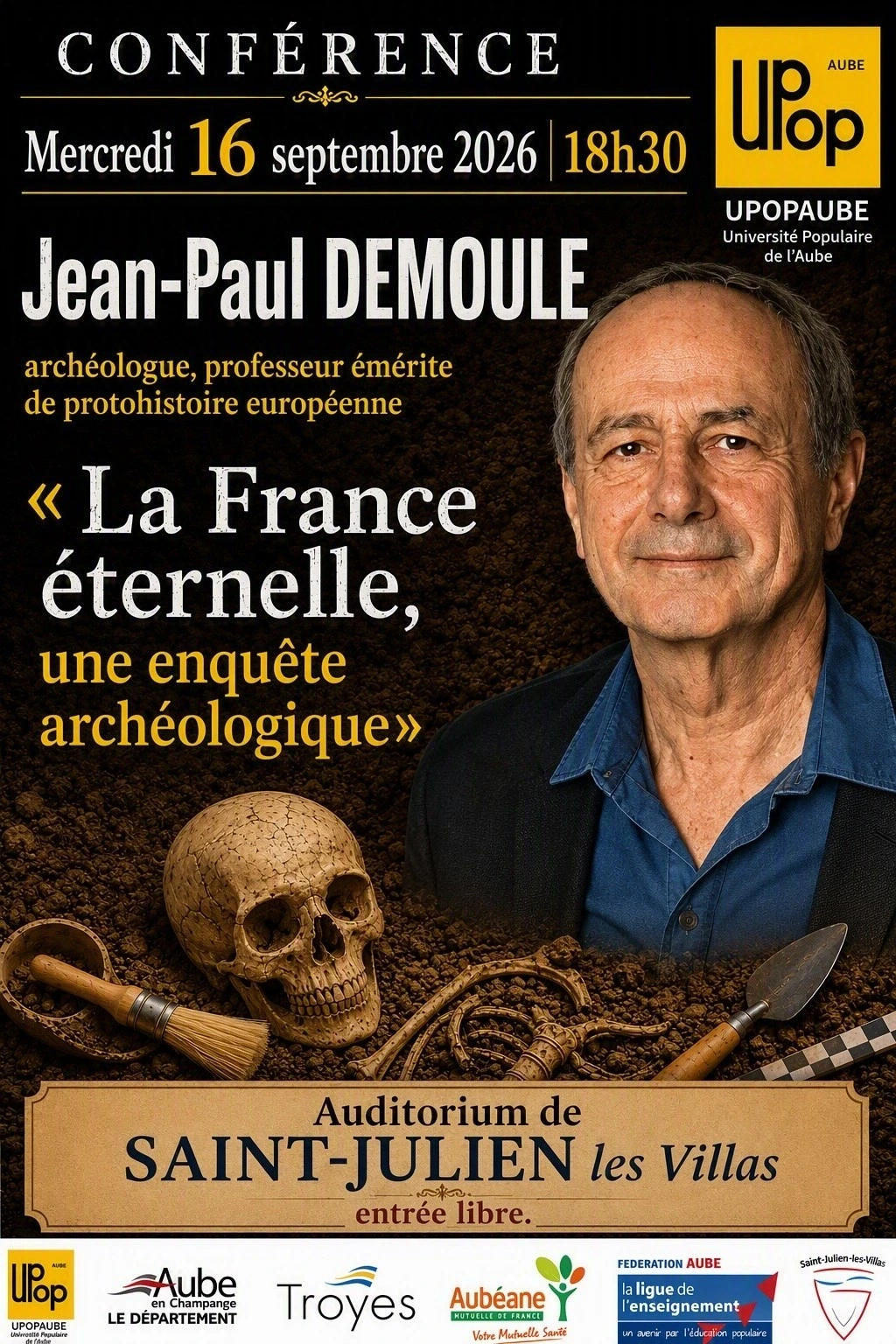 Conférence "La France éternelle, une enquête archéologique"