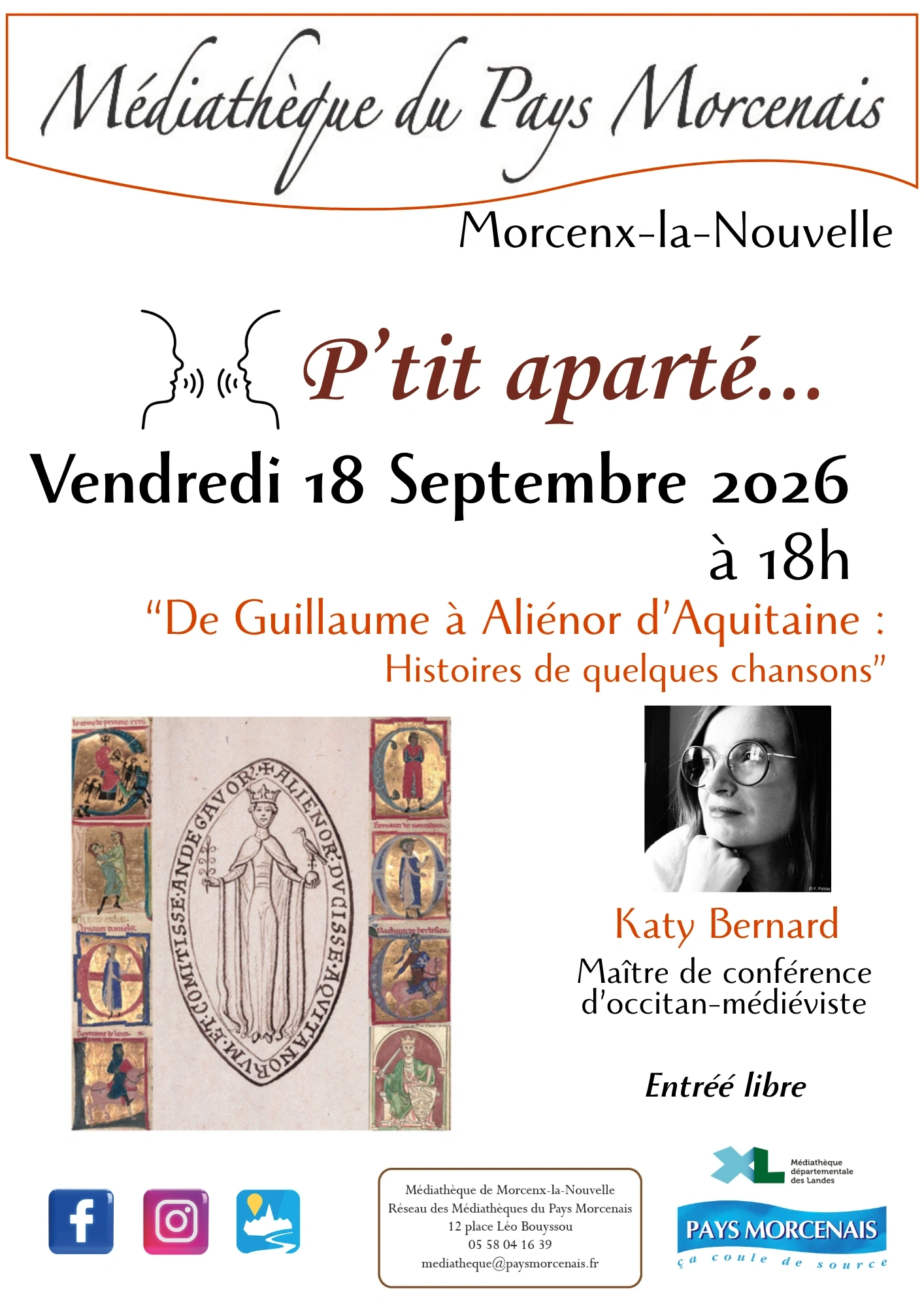 P'tit aparté... "De Guillaume à Aliénor d'Aquitaine"