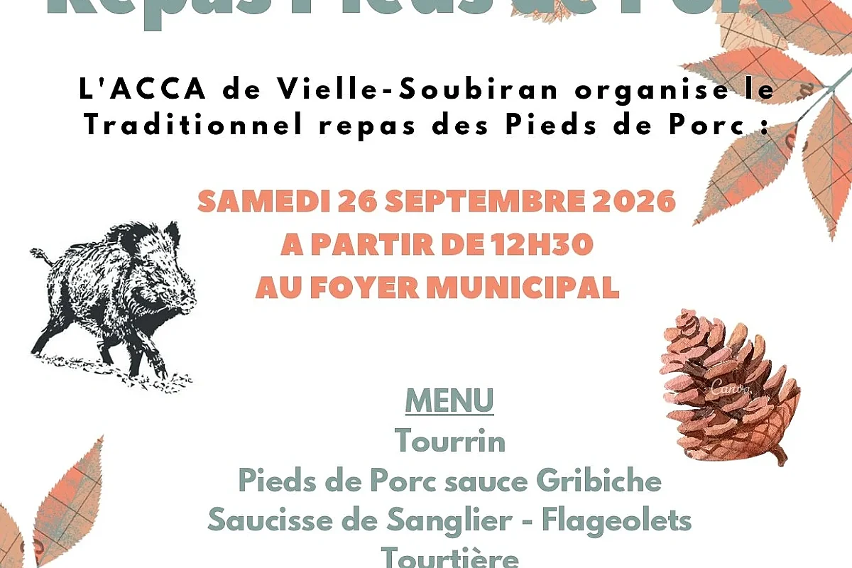 Repas pied de porc
