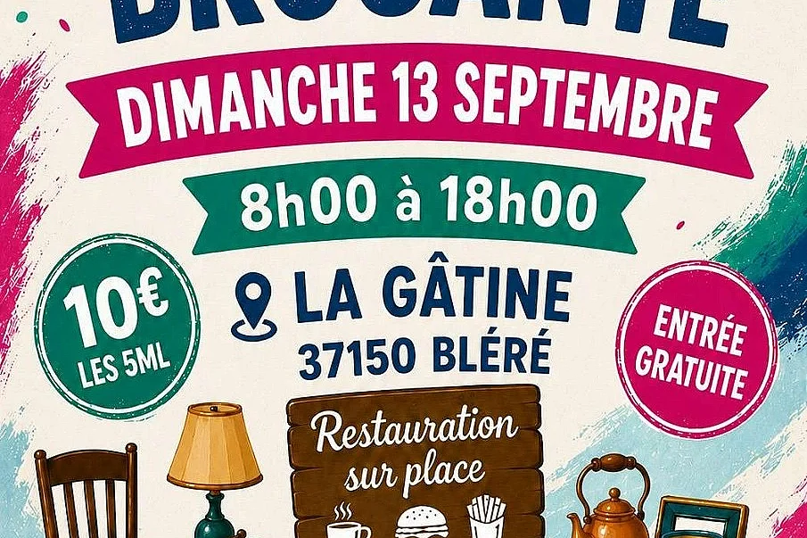 Brocante de l'Amicale du personnel de la mairie de Bléré