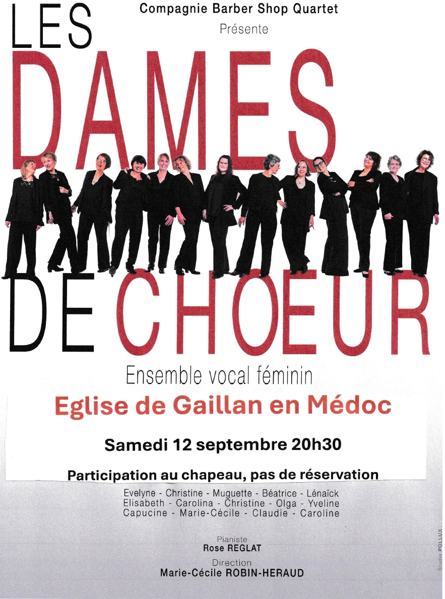Concert de l'ensemble vocal "Les dames de chœur"