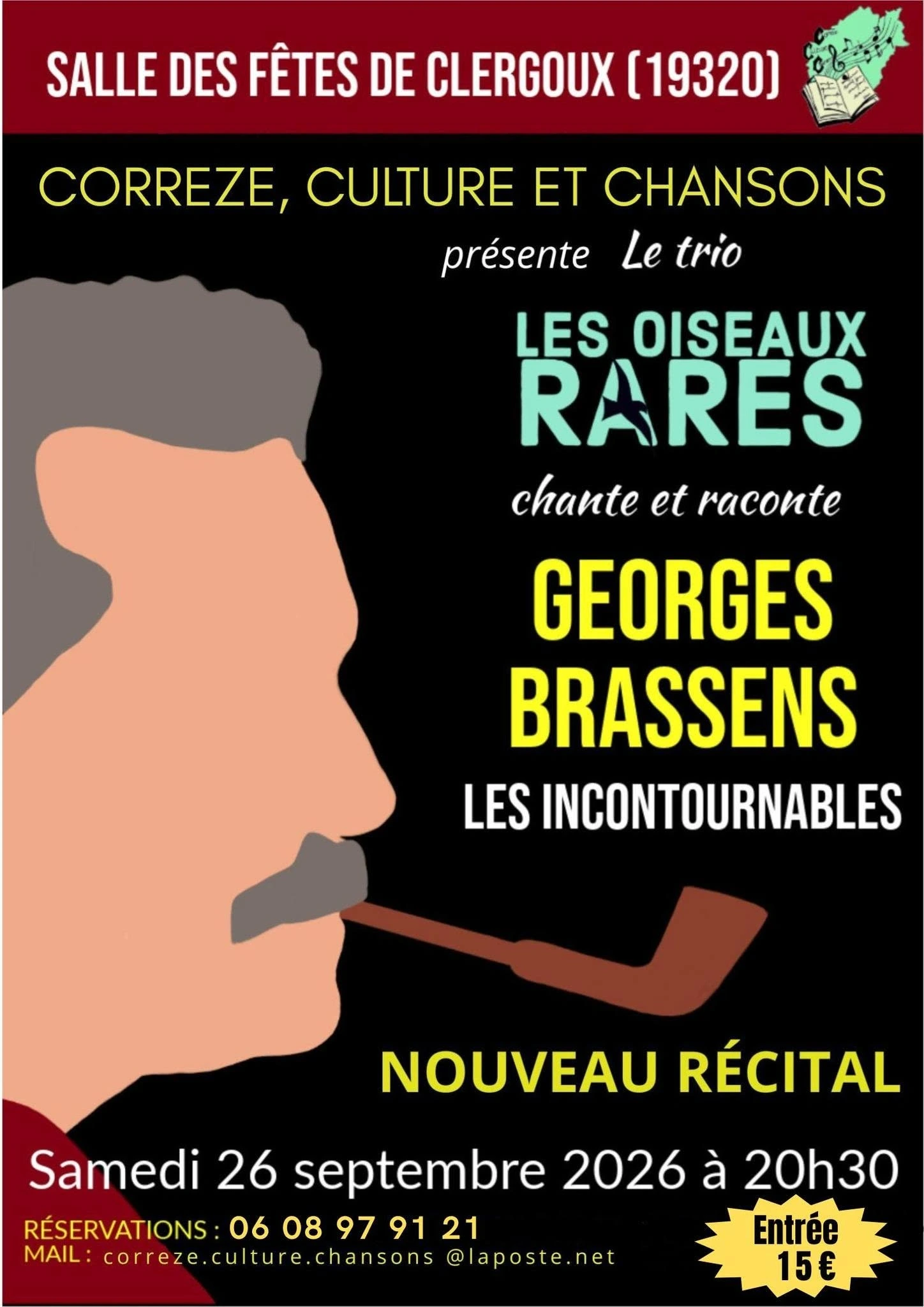 Le trio Les oiseaux rares chantent Georges Brassens Nouveau spectacle