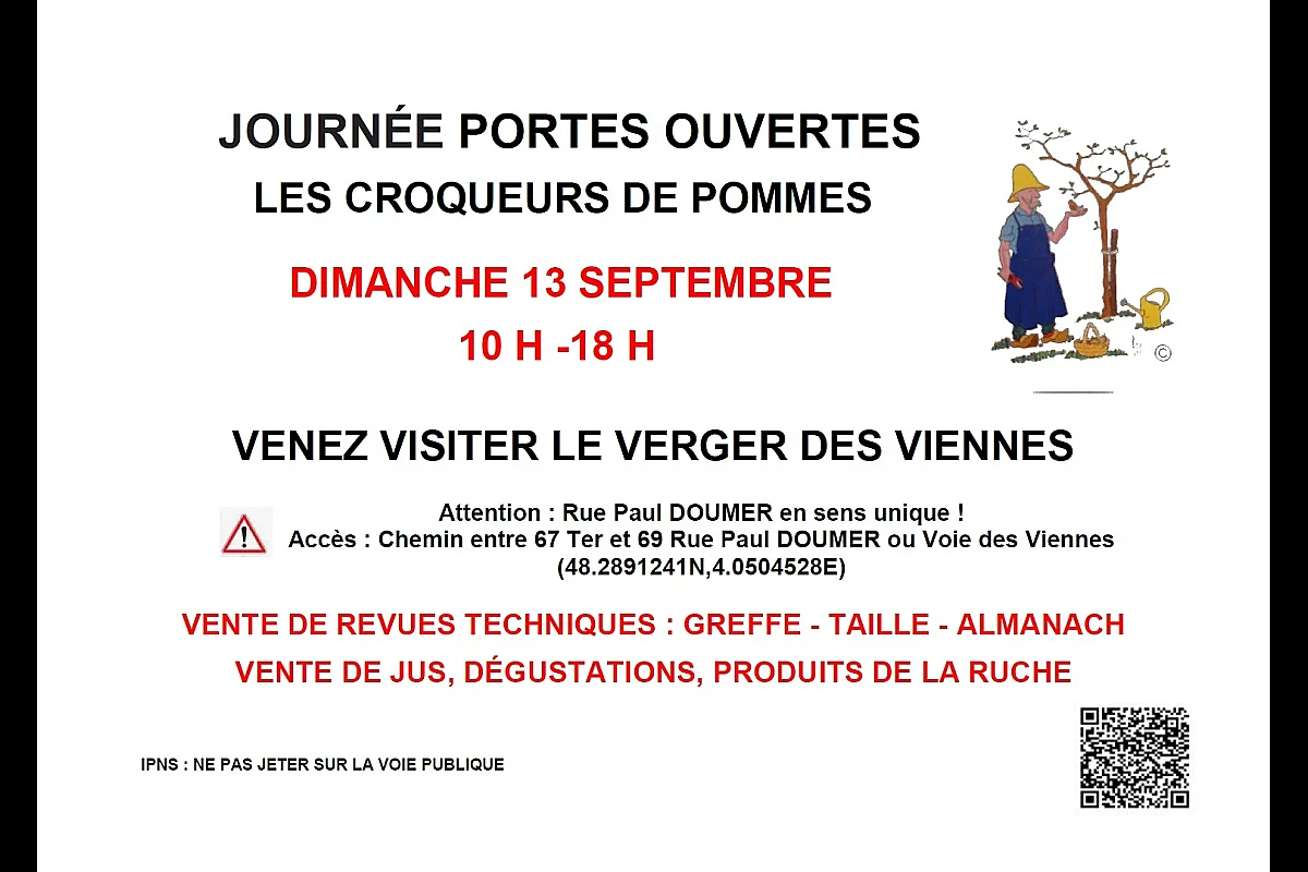 Journée portes ouvertes au verger des Viennes des Croqueurs de Pommes