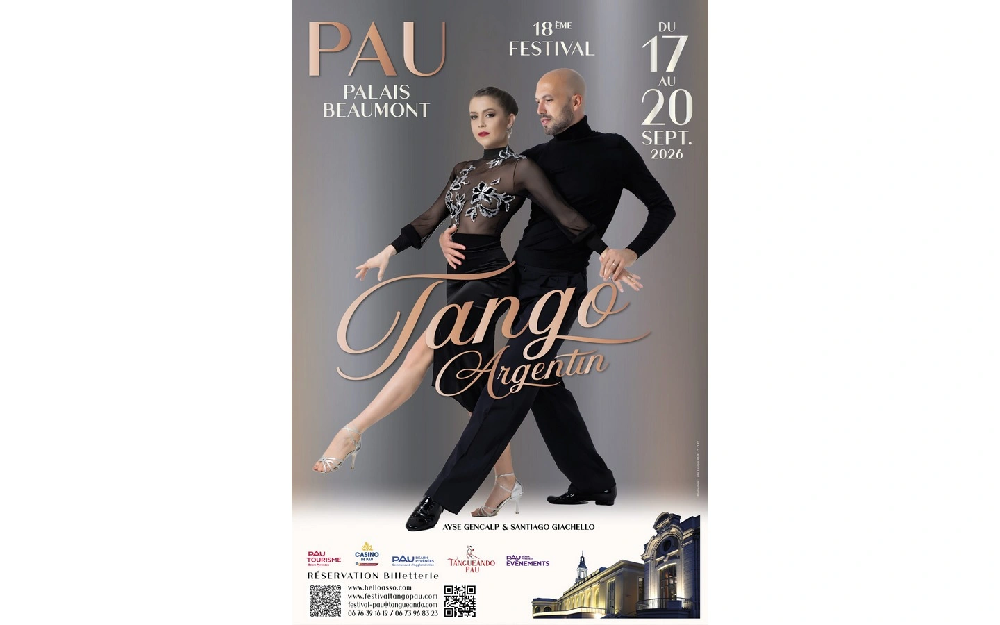 18ᵉ Festival de Tango Argentin de « Pau Couleur Tango »
