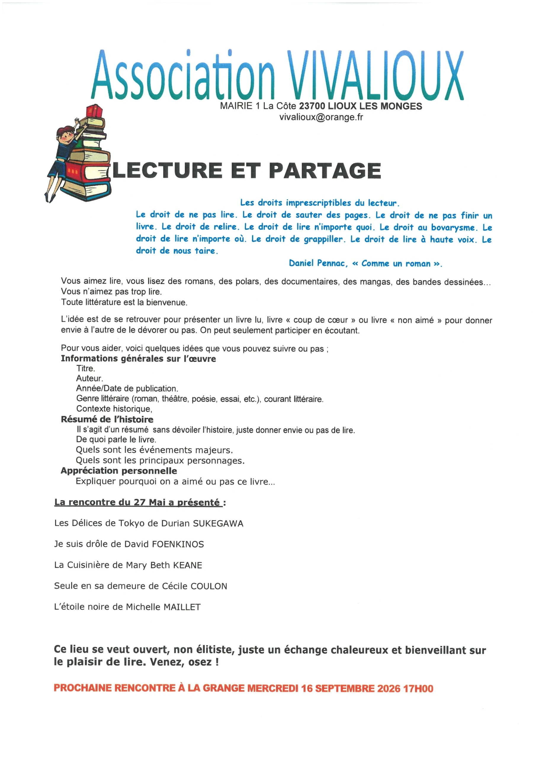 Lecture et partage