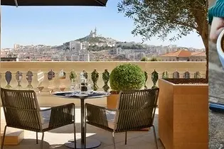 Atelier d'écriture avec Annie sur la terrasse de l'hôtel InterContinental, 