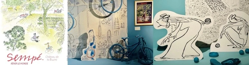 Visite guidée de l'exposition "Sempé - Rêver le monde" au château 