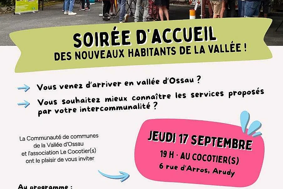Soirée d'accueil des nouveaux habitants de la Vallée d'Ossau