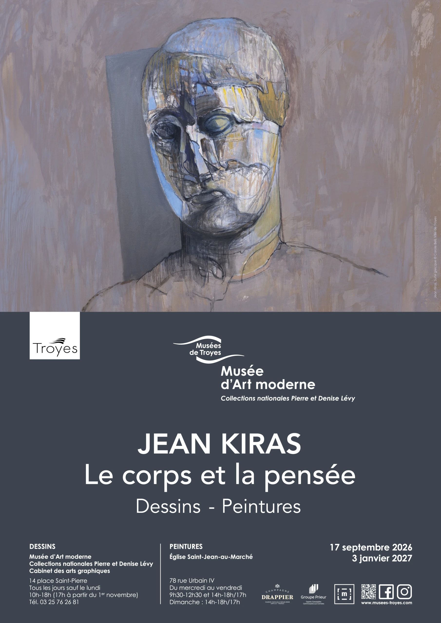 Jean KIRAS : le corps et la pensée (dessins & peintures)
