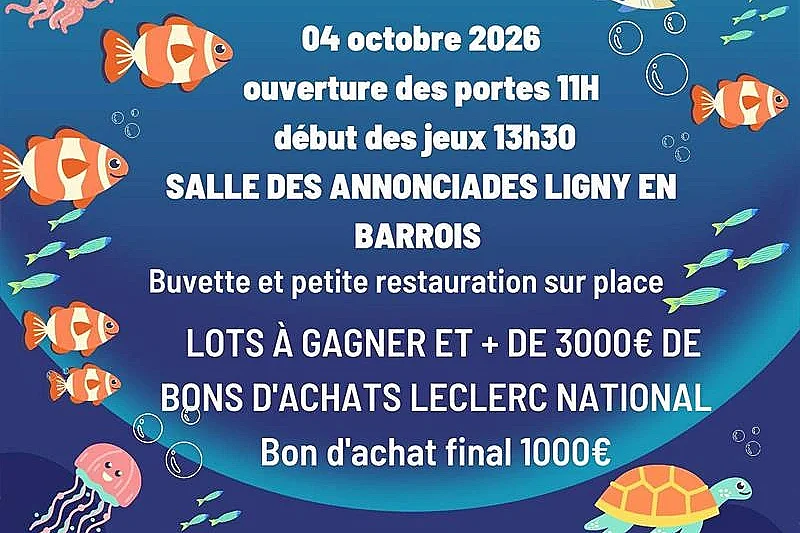 Loto du Centre de Plongée du Barrois