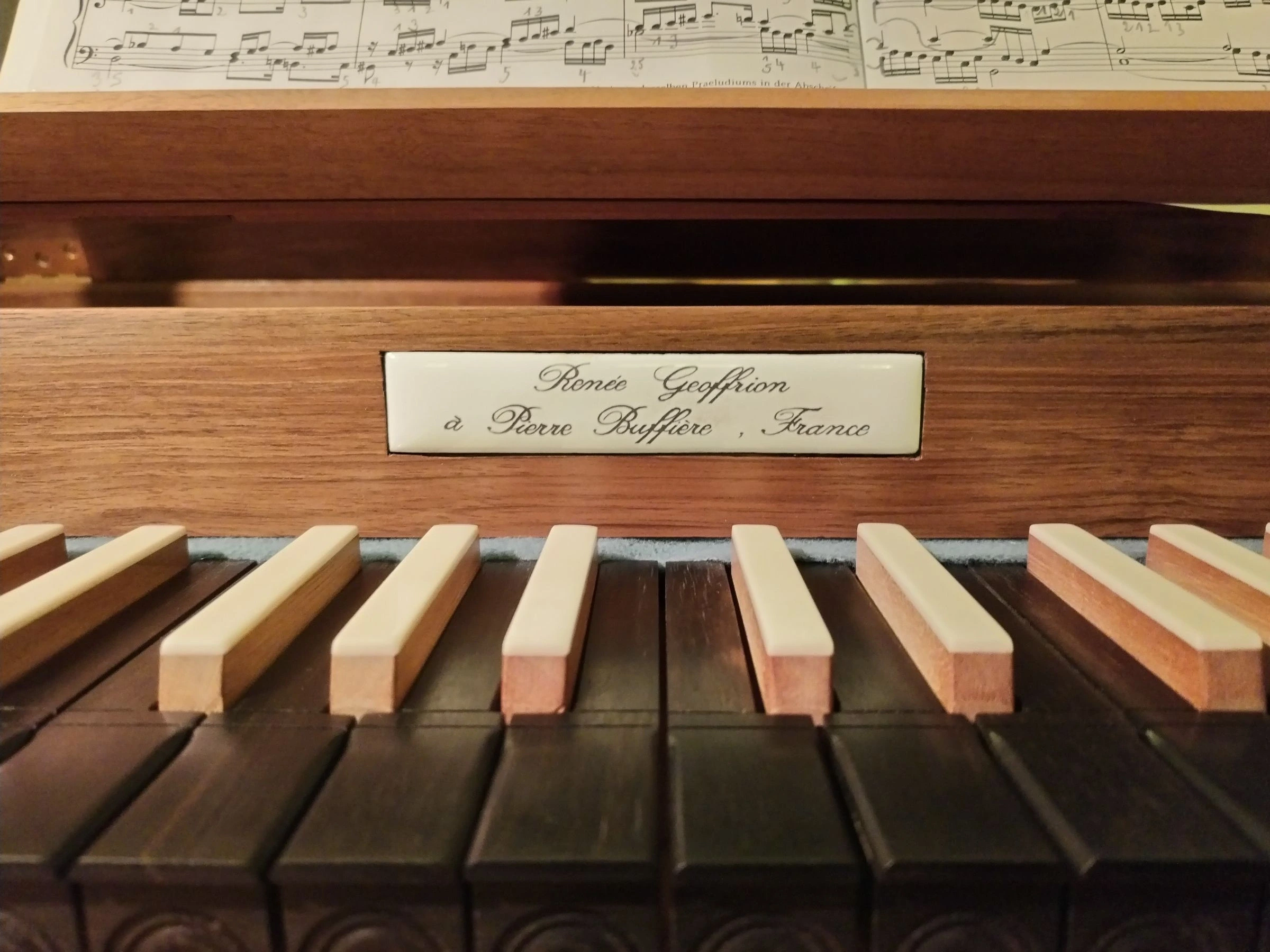 Inauguration du clavicorde du Conservatoire de Limoges