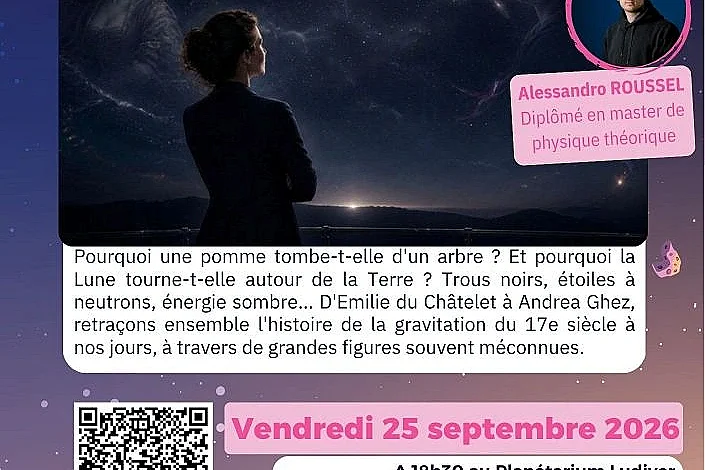 Conférence "Histoire de la gravitation à travers les femmes qui y ont contribué" par Alessandro Roussel