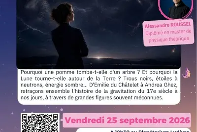 Conférence "Histoire de la gravitation à travers les femmes qui y ont contribué" par Alessandro Roussel