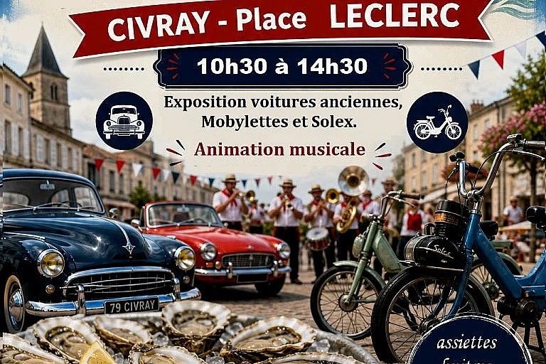 Exposition voitures anciennes, mobylettes et Solex