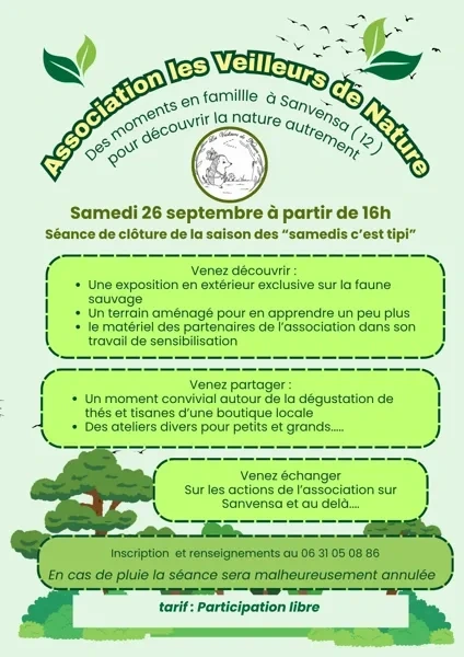 Séance de clôture de la saison des "samedis c'est tipi"