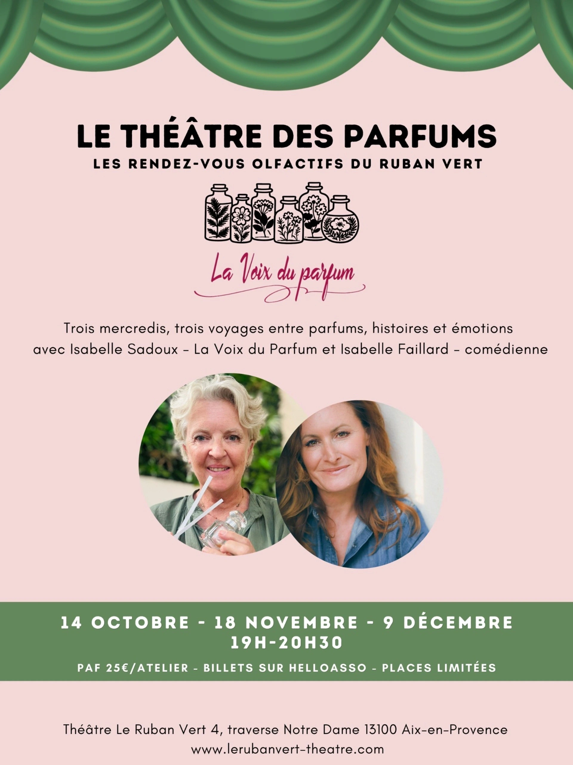 Théâtre - Le théâtre des parfums : Rendez-vous olfactif au Ruban Vert