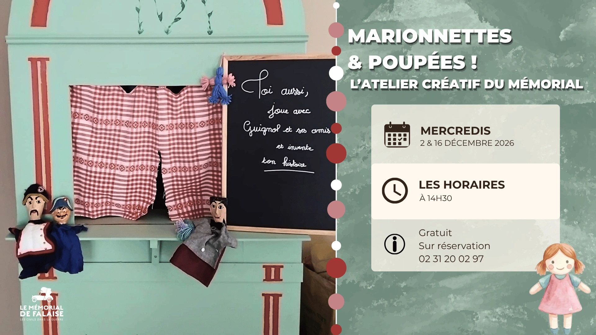 Marionnettes et Poupées : l'atelier créatif