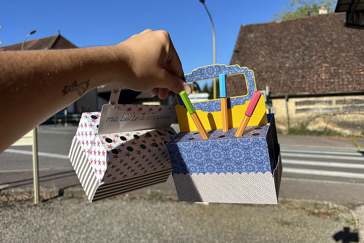 Atelier création d'une boîte à crayons