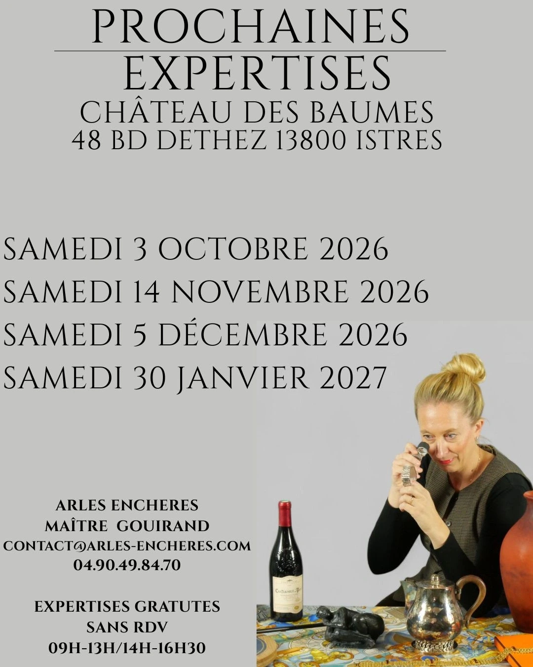 Expertises avec un Commissaire Priseur