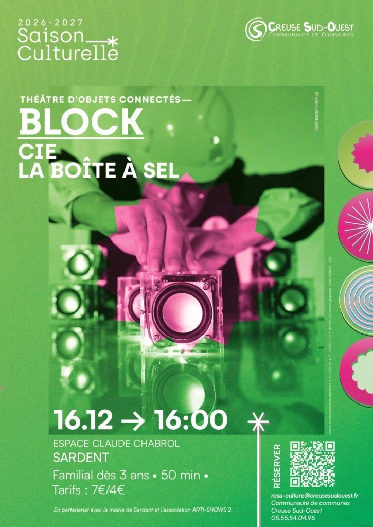 Saison culturelle Creuse Sud Ouest : Théâtre - Block - Cie La Boîte à Sel