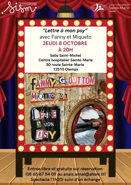 Lettre à mon psy - Fantaisie musicale et exposition