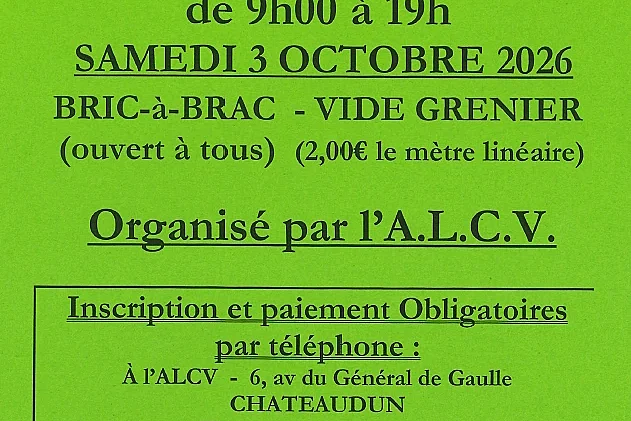 Bric-à-brac / vide-grenier de l'ALCV