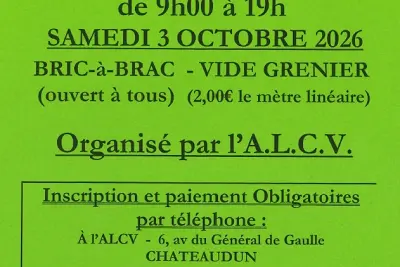 Bric-à-brac / vide-grenier de l'ALCV
