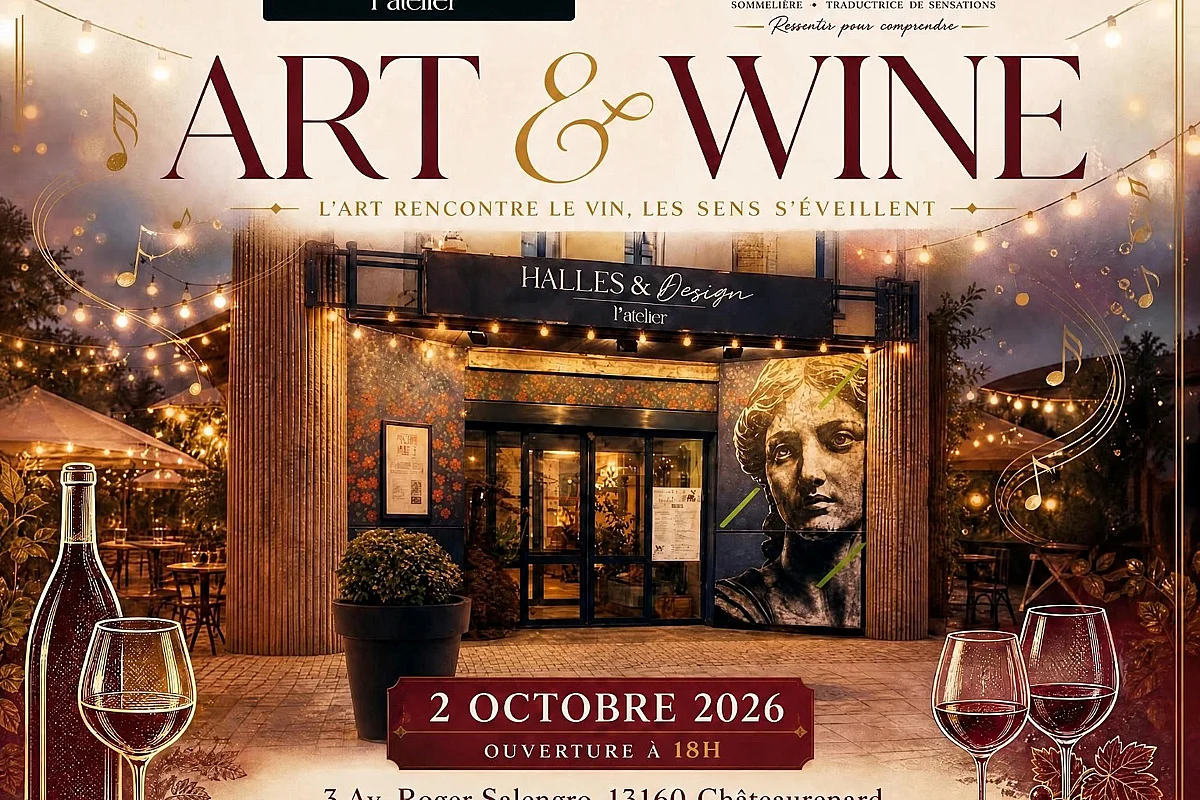 "Art & Wine" aux Halles & Design
