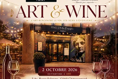 "Art & Wine" aux Halles & Design