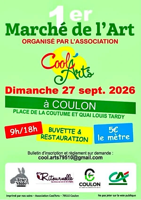 Marché de l'art à Coulon